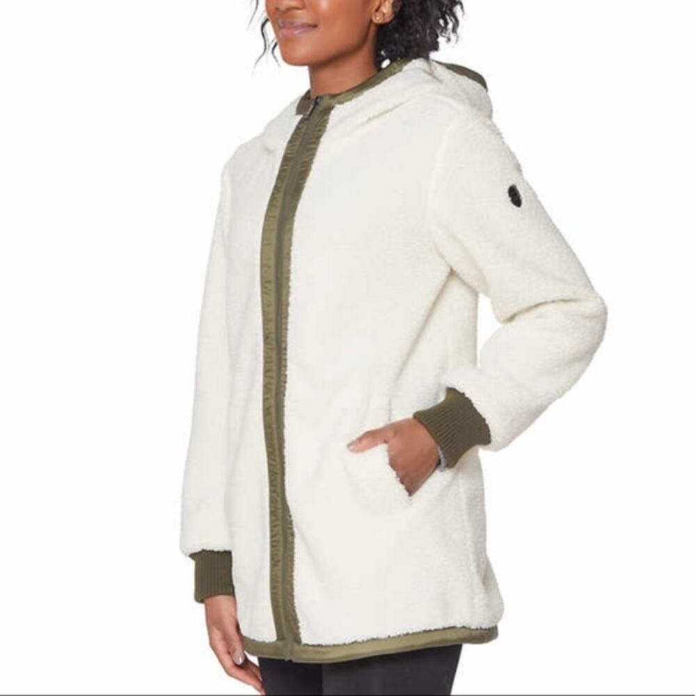 1 Madison Expedition Heritage Collection Fuzzy Jacket Medium Olive Cream